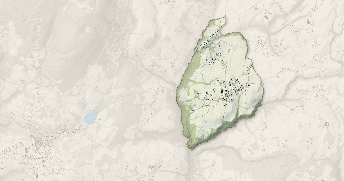 Portrait cartographique de Villy-le-Bouveret : relief, eau, forêts, bâti et voies, calculés à partir des données de l'IGN