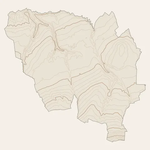 Viry : courbes de niveau