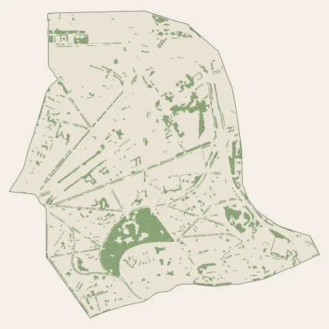 Paris 19e Arrondissement : bois, forêts et landes
