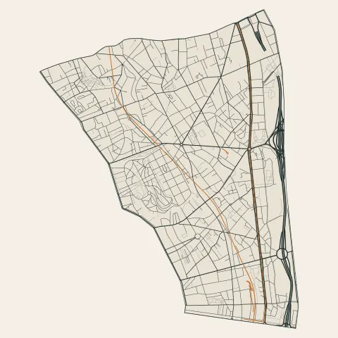 Paris 20e Arrondissement : voies