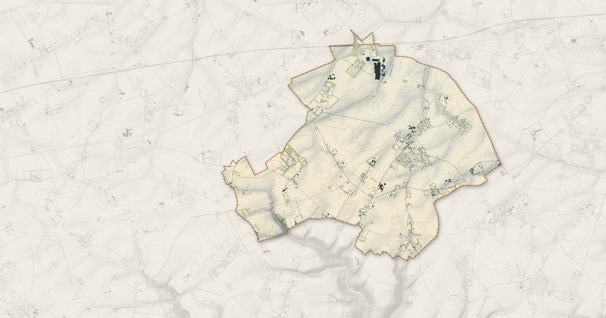 Portrait cartographique de Allouville-Bellefosse : relief, eau, forêts, bâti et voies, calculés à partir des données de l'IGN