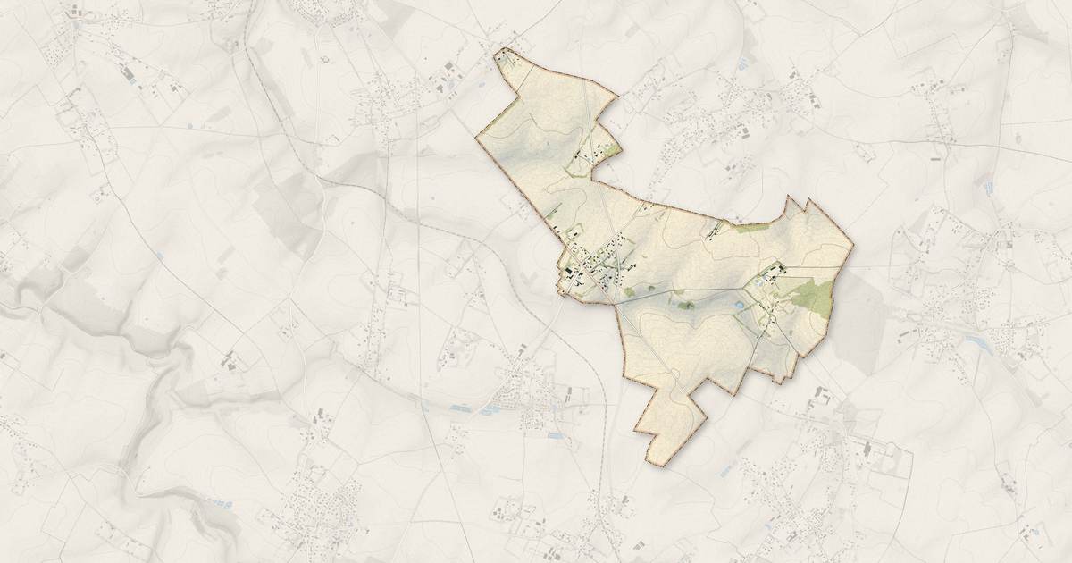 Portrait cartographique de Amfreville-les-Champs : relief, eau, forêts, bâti et voies, calculés à partir des données de l'IGN