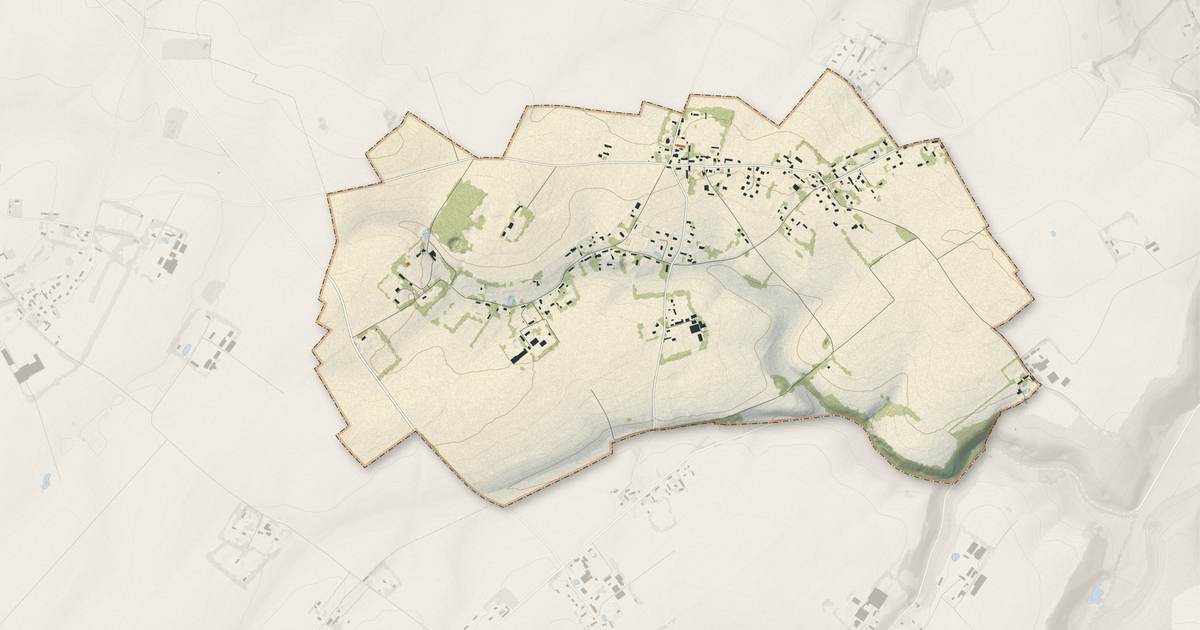 Portrait cartographique de Ancourteville-sur-Héricourt : relief, eau, forêts, bâti et voies, calculés à partir des données de l'IGN