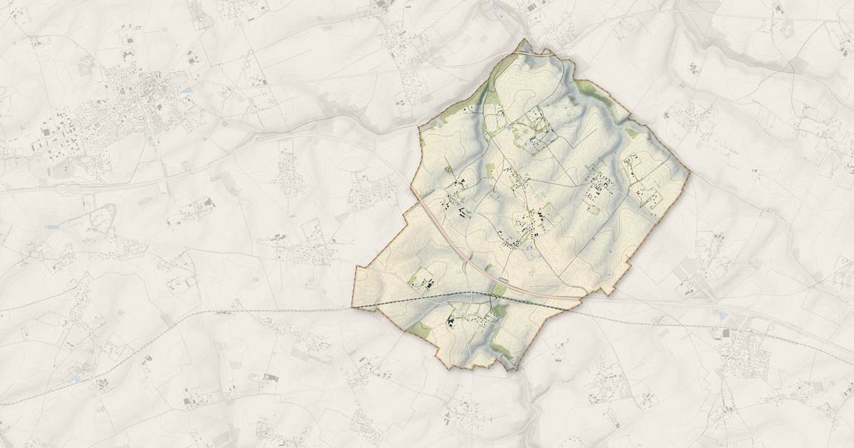 Portrait cartographique de Ancretiéville-Saint-Victor : relief, eau, forêts, bâti et voies, calculés à partir des données de l'IGN
