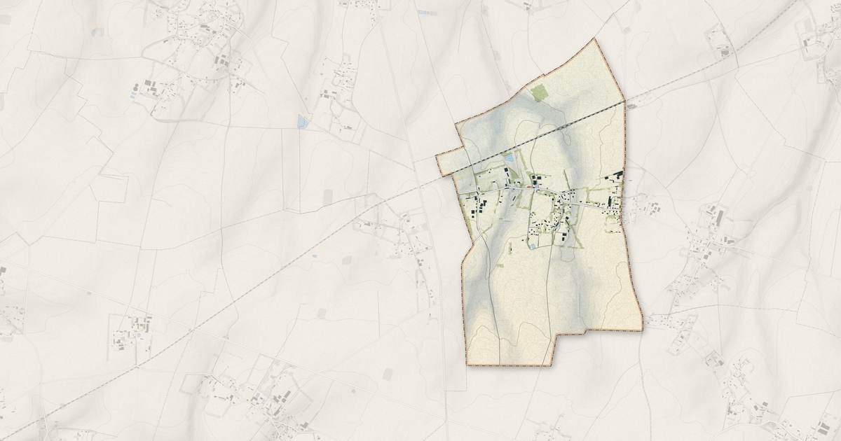 Portrait cartographique de Anglesqueville-la-Bras-Long : relief, eau, forêts, bâti et voies, calculés à partir des données de l'IGN