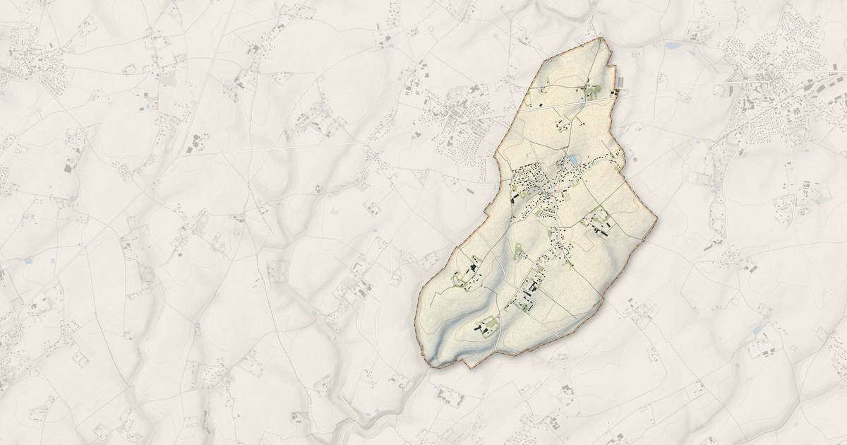 Portrait cartographique de Anglesqueville-l'Esneval : relief, eau, forêts, bâti et voies, calculés à partir des données de l'IGN