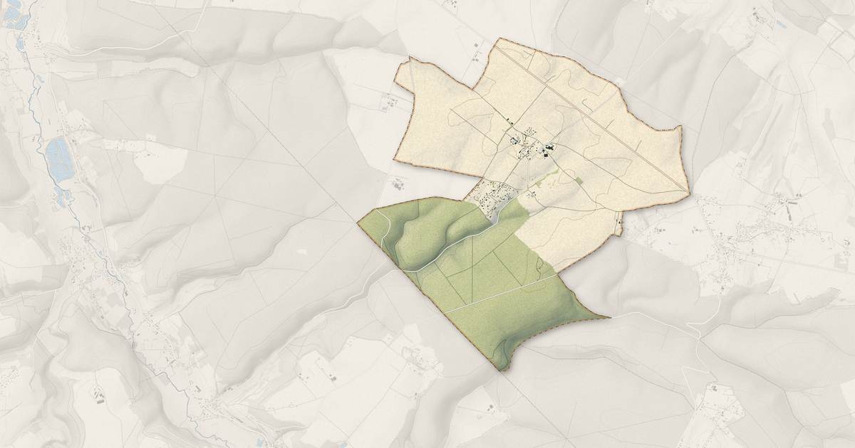 Portrait cartographique de Ardouval : relief, eau, forêts, bâti et voies, calculés à partir des données de l'IGN