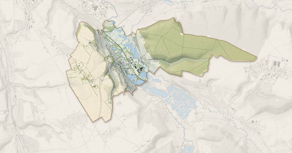 Portrait cartographique de Arques-la-Bataille : relief, eau, forêts, bâti et voies, calculés à partir des données de l'IGN