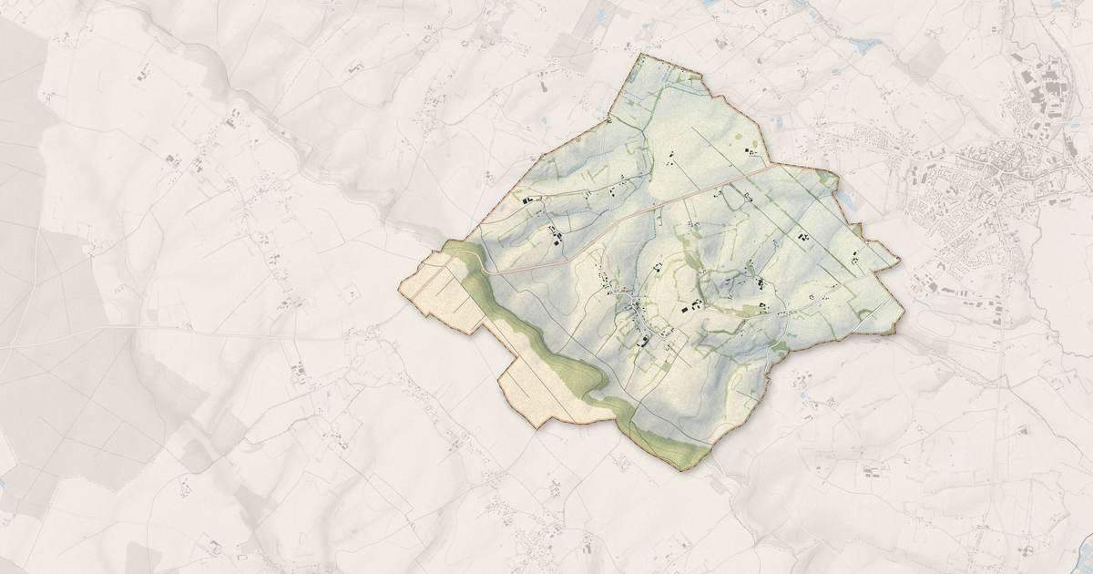 Portrait cartographique de Avesnes-en-Bray : relief, eau, forêts, bâti et voies, calculés à partir des données de l'IGN