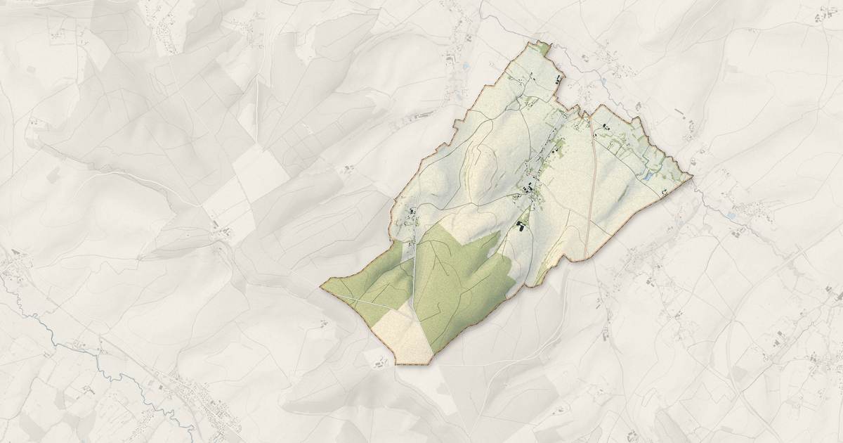 Portrait cartographique de Baillolet : relief, eau, forêts, bâti et voies, calculés à partir des données de l'IGN
