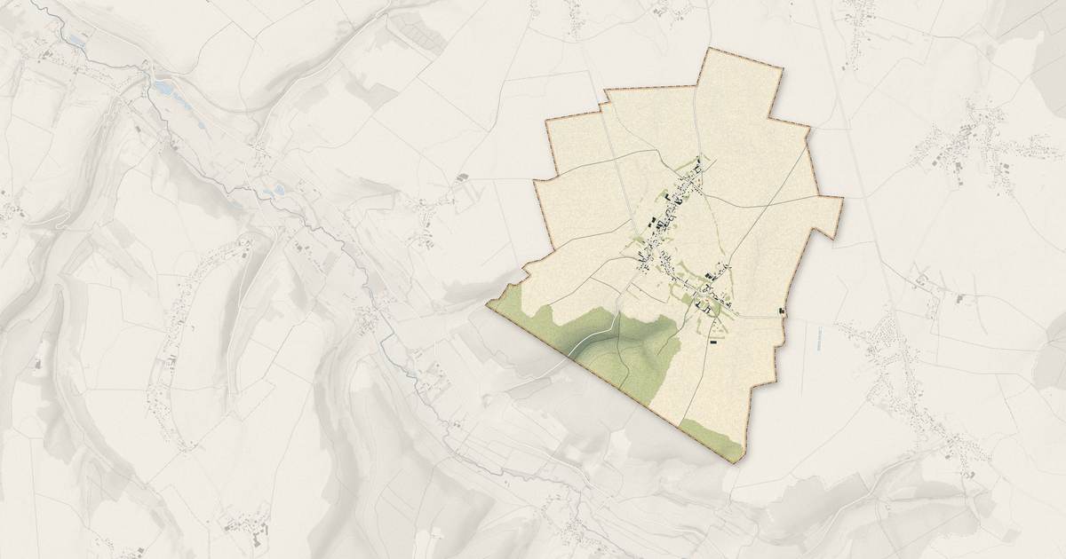 Portrait cartographique de Baromesnil : relief, eau, forêts, bâti et voies, calculés à partir des données de l'IGN
