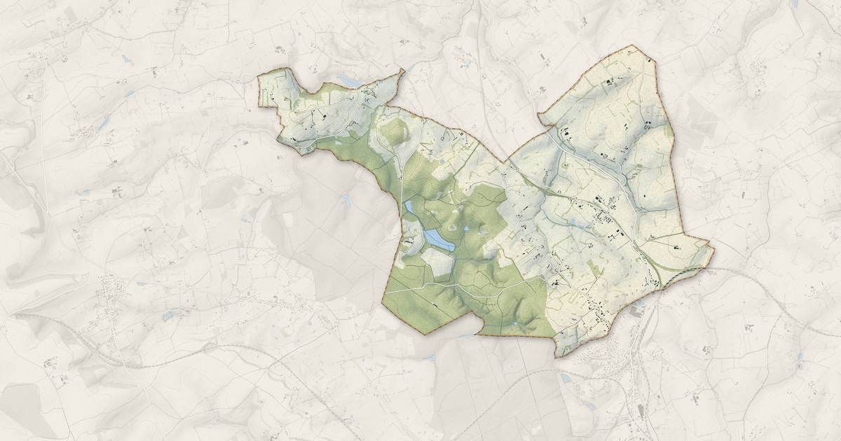 Portrait cartographique de Beaubec-la-Rosière : relief, eau, forêts, bâti et voies, calculés à partir des données de l'IGN