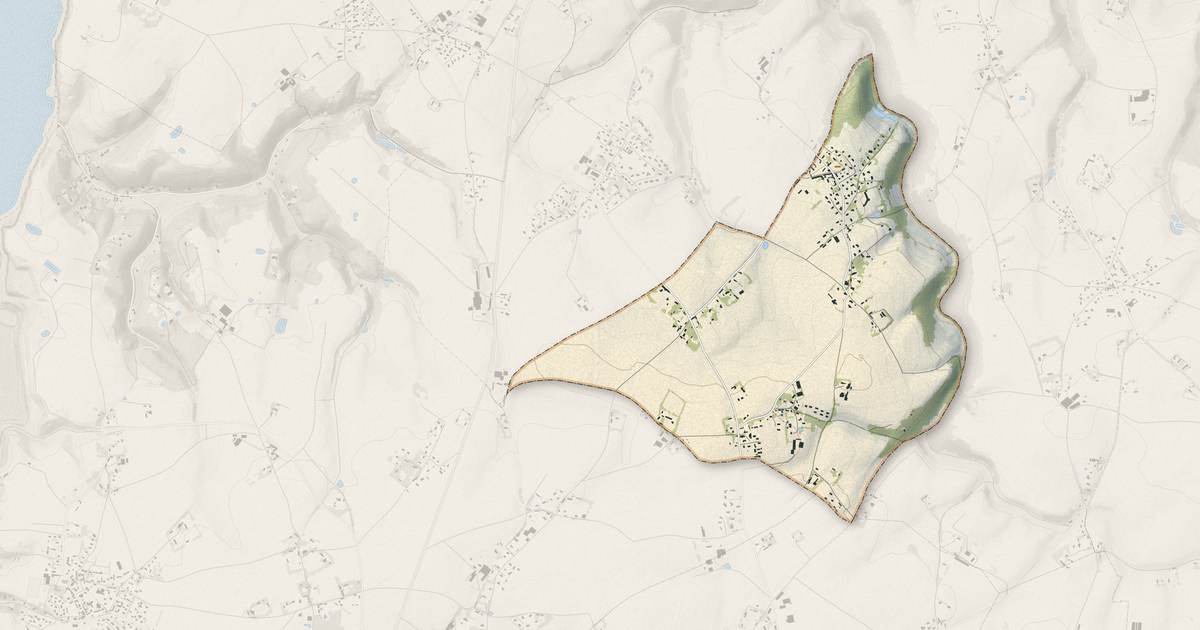Portrait cartographique de Beaurepaire : relief, eau, forêts, bâti et voies, calculés à partir des données de l'IGN