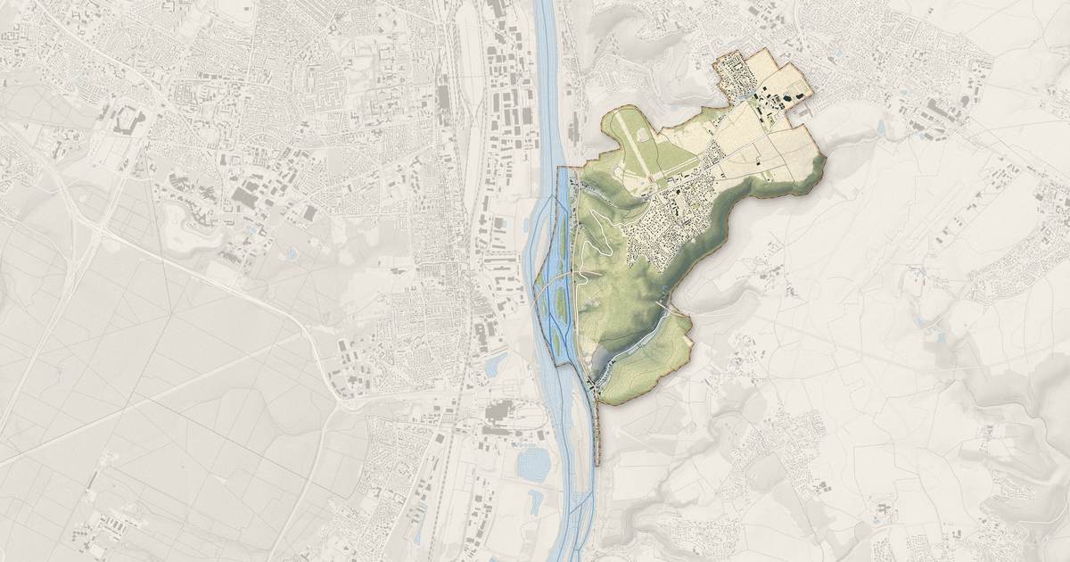 Portrait cartographique de Belbeuf : relief, eau, forêts, bâti et voies, calculés à partir des données de l'IGN