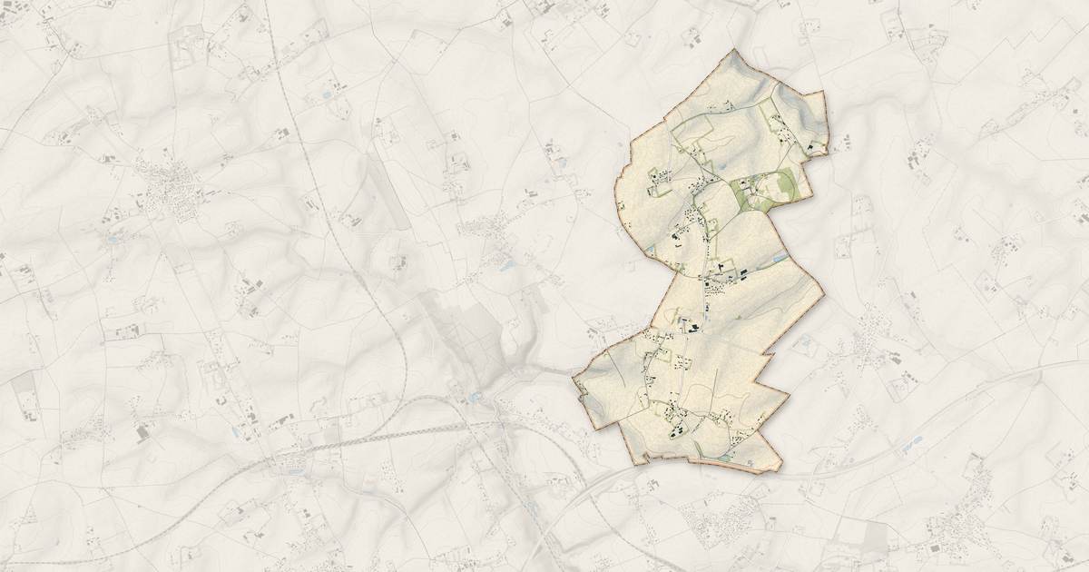 Portrait cartographique de Bernières : relief, eau, forêts, bâti et voies, calculés à partir des données de l'IGN