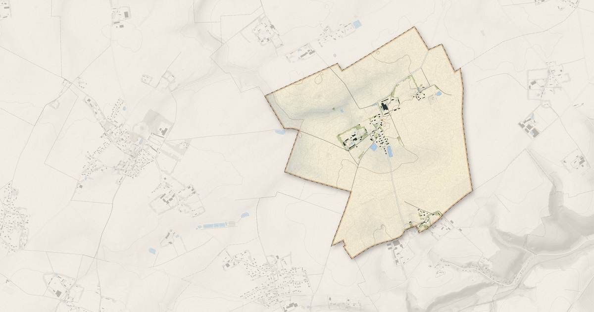 Portrait cartographique de Bertreville : relief, eau, forêts, bâti et voies, calculés à partir des données de l'IGN