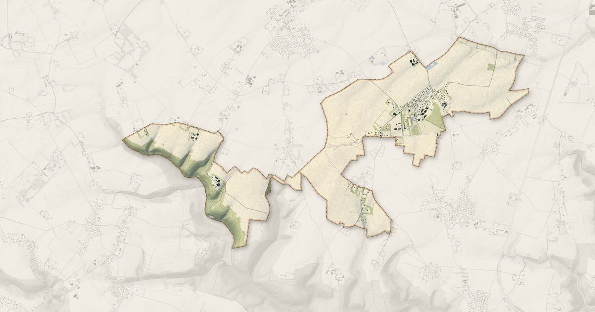 Portrait cartographique de Bois-Himont : relief, eau, forêts, bâti et voies, calculés à partir des données de l'IGN