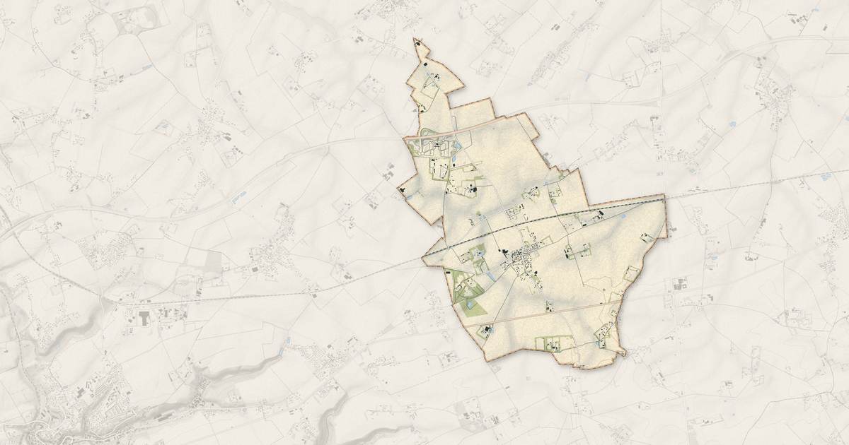 Portrait cartographique de Bolleville : relief, eau, forêts, bâti et voies, calculés à partir des données de l'IGN