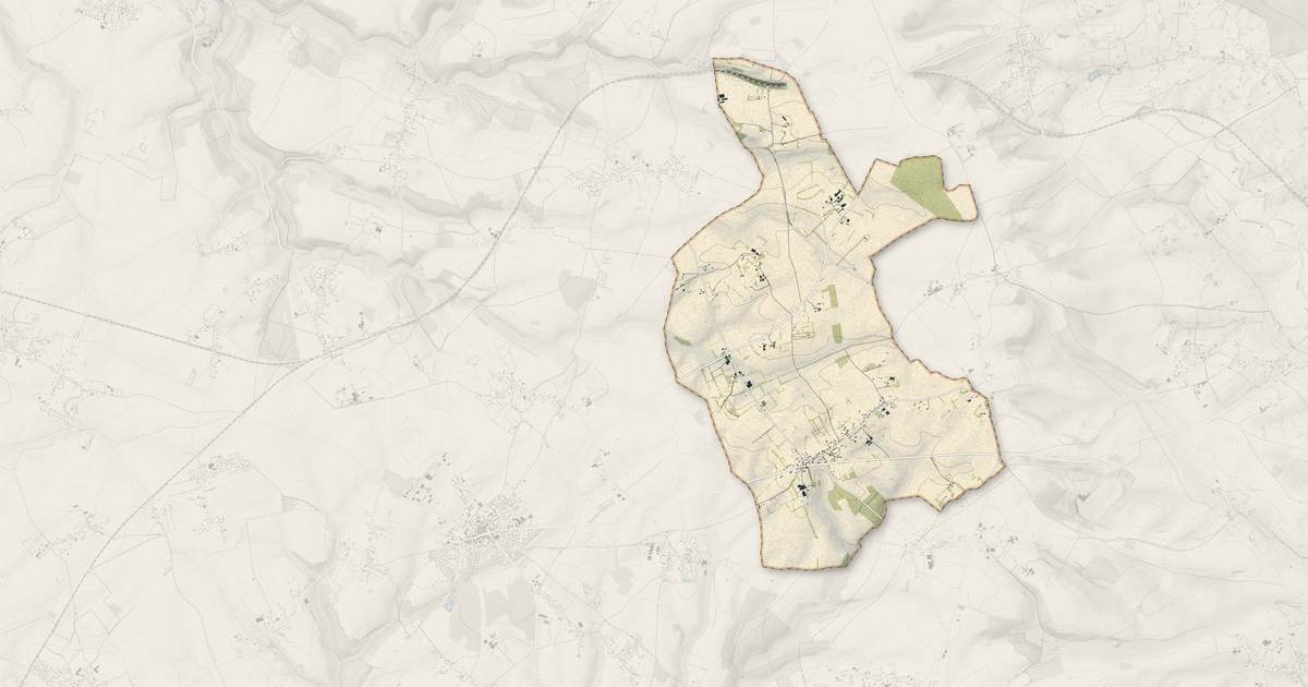 Portrait cartographique de Bosc-Bordel : relief, eau, forêts, bâti et voies, calculés à partir des données de l'IGN