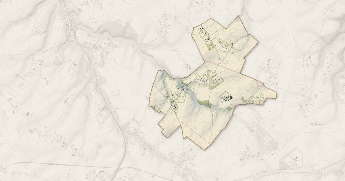 Portrait cartographique de Bracquetuit : relief, eau, forêts, bâti et voies, calculés à partir des données de l'IGN