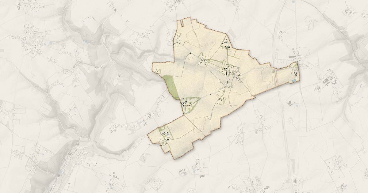 Portrait cartographique de Butot : relief, eau, forêts, bâti et voies, calculés à partir des données de l'IGN