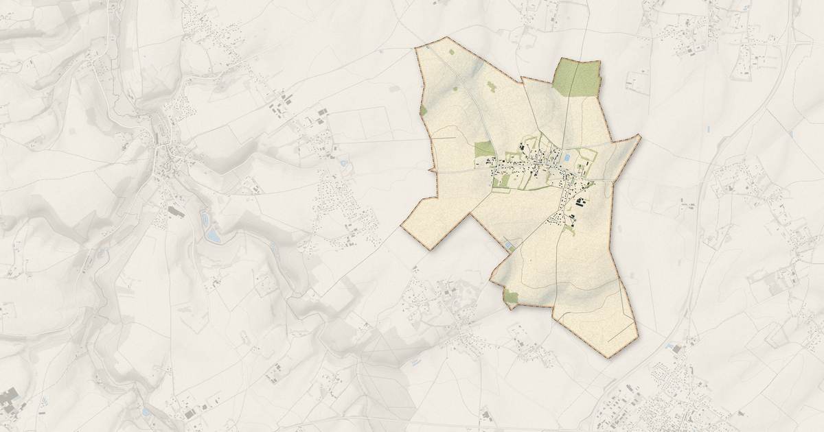 Portrait cartographique de Calleville-les-Deux-Églises : relief, eau, forêts, bâti et voies, calculés à partir des données de l'IGN