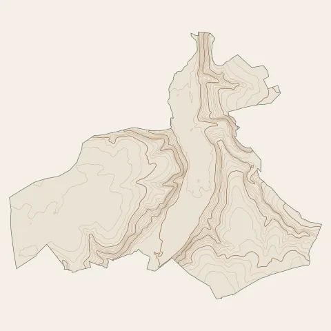 Cany-Barville : courbes de niveau