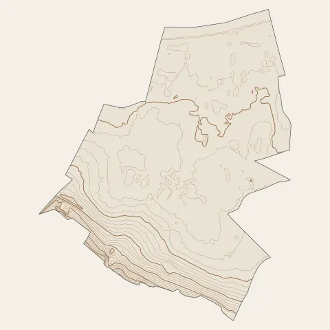 Caudebec-lès-Elbeuf : courbes de niveau