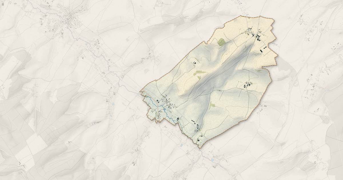Portrait cartographique de Clais : relief, eau, forêts, bâti et voies, calculés à partir des données de l'IGN