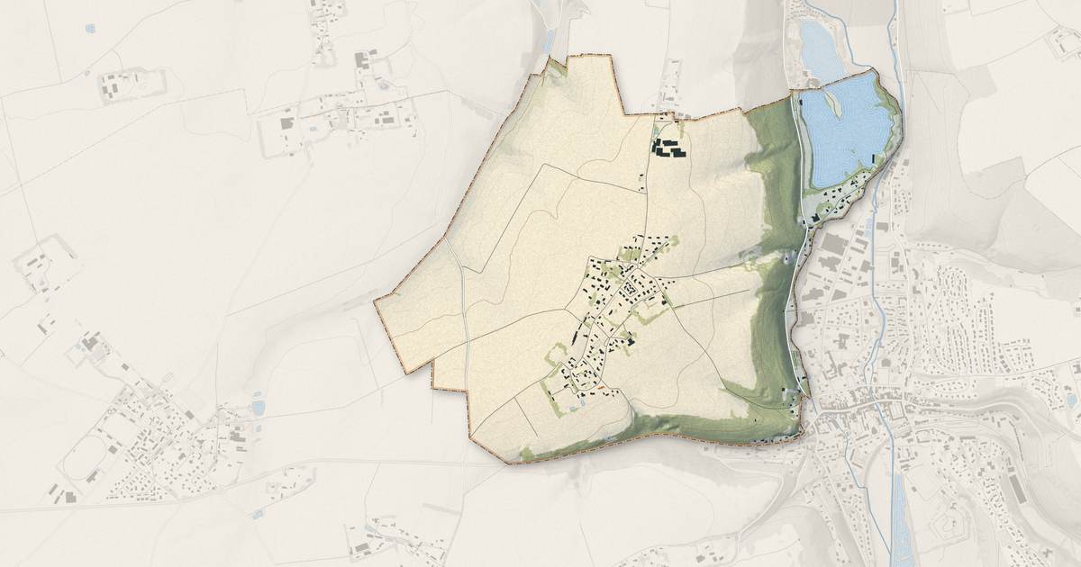 Portrait cartographique de Clasville : relief, eau, forêts, bâti et voies, calculés à partir des données de l'IGN