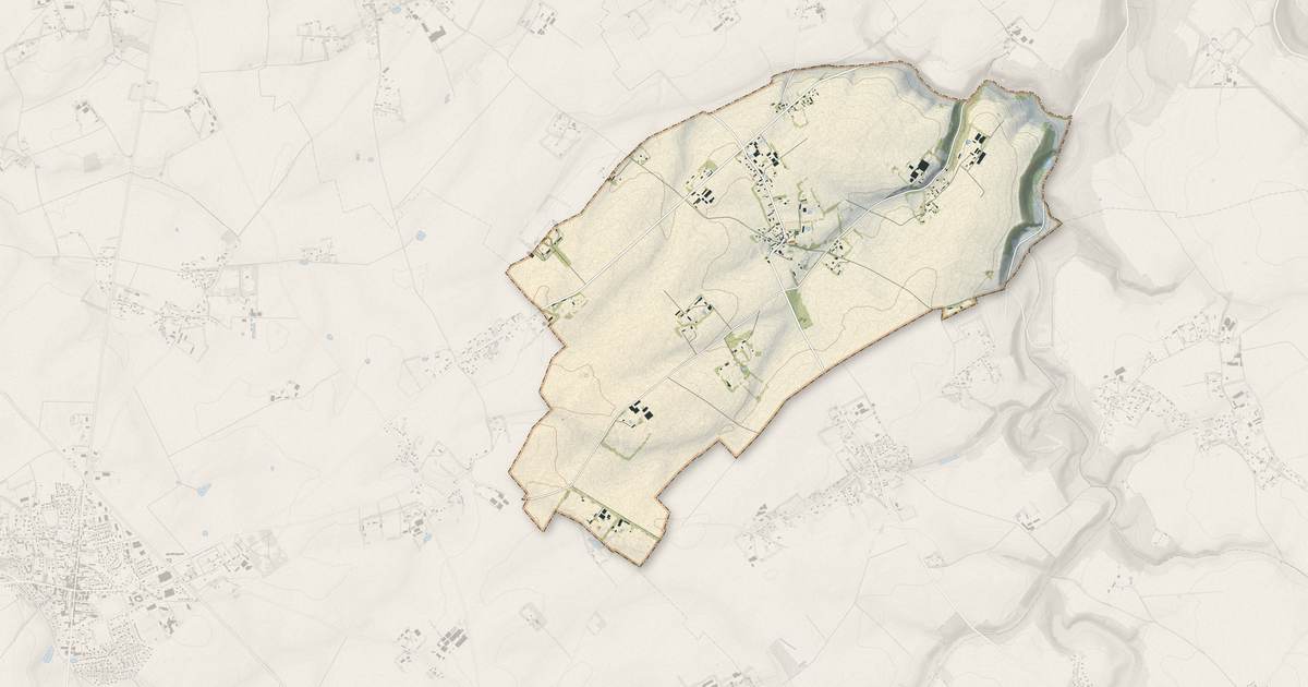 Portrait cartographique de Cliponville : relief, eau, forêts, bâti et voies, calculés à partir des données de l'IGN