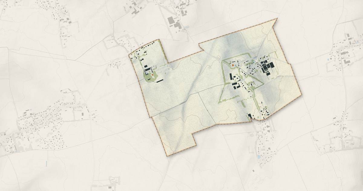Portrait cartographique de Colmesnil-Manneville : relief, eau, forêts, bâti et voies, calculés à partir des données de l'IGN