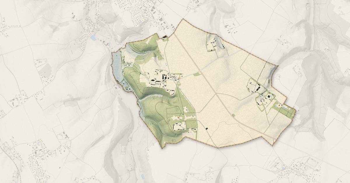 Portrait cartographique de Contremoulins : relief, eau, forêts, bâti et voies, calculés à partir des données de l'IGN