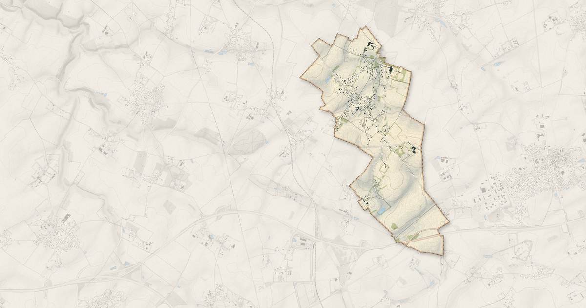 Portrait cartographique de Criquetot-sur-Ouville : relief, eau, forêts, bâti et voies, calculés à partir des données de l'IGN