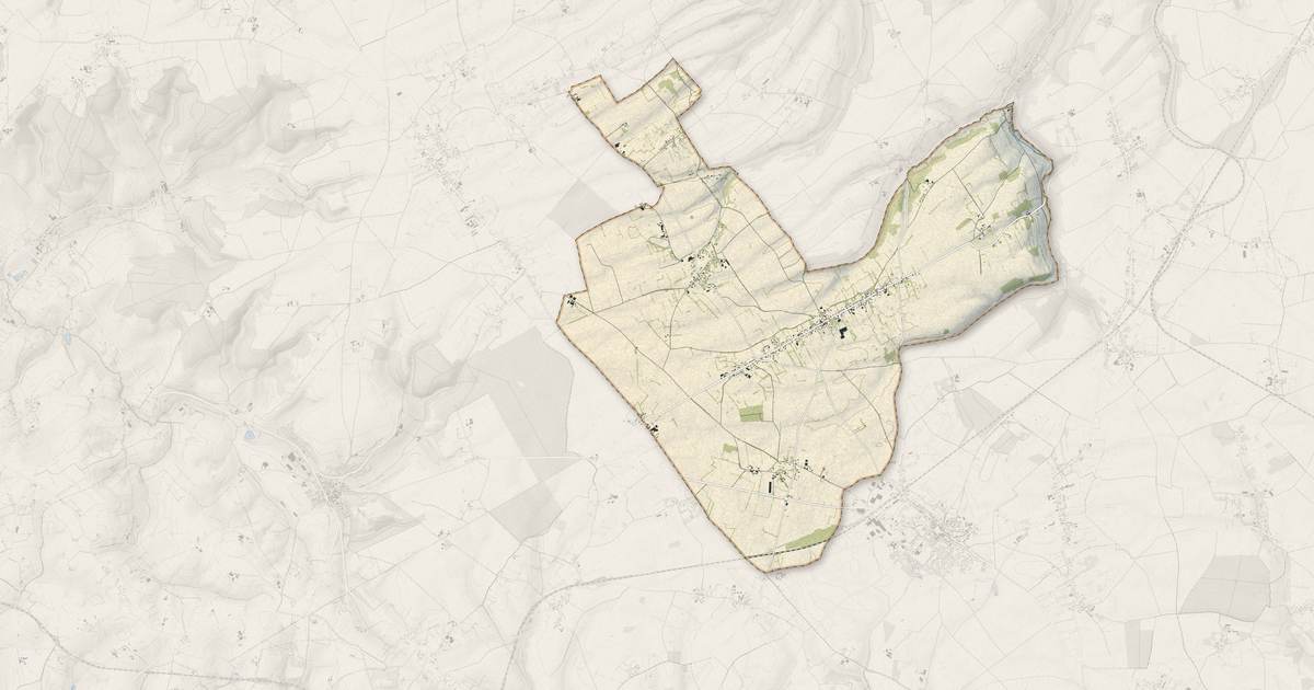 Portrait cartographique de Criquiers : relief, eau, forêts, bâti et voies, calculés à partir des données de l'IGN