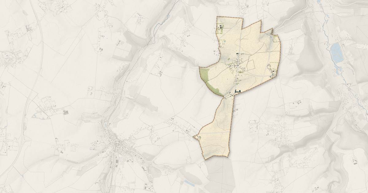 Portrait cartographique de Cropus : relief, eau, forêts, bâti et voies, calculés à partir des données de l'IGN