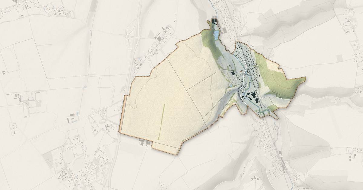 Portrait cartographique de Crosville-sur-Scie : relief, eau, forêts, bâti et voies, calculés à partir des données de l'IGN