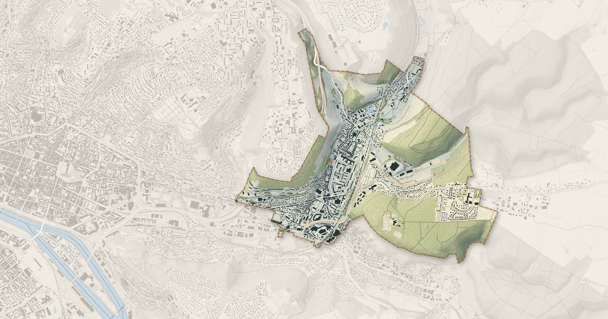 Portrait cartographique de Darnétal : relief, eau, forêts, bâti et voies, calculés à partir des données de l'IGN