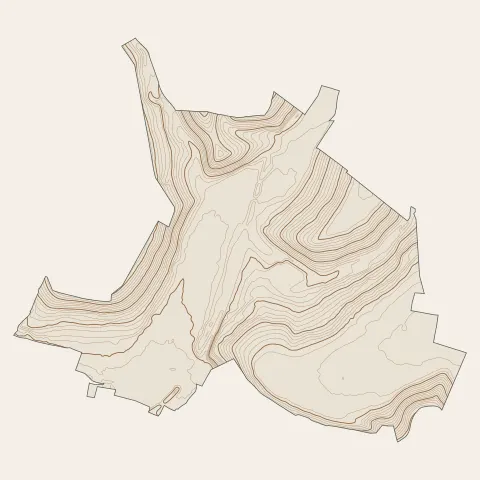 Darnétal : courbes de niveau