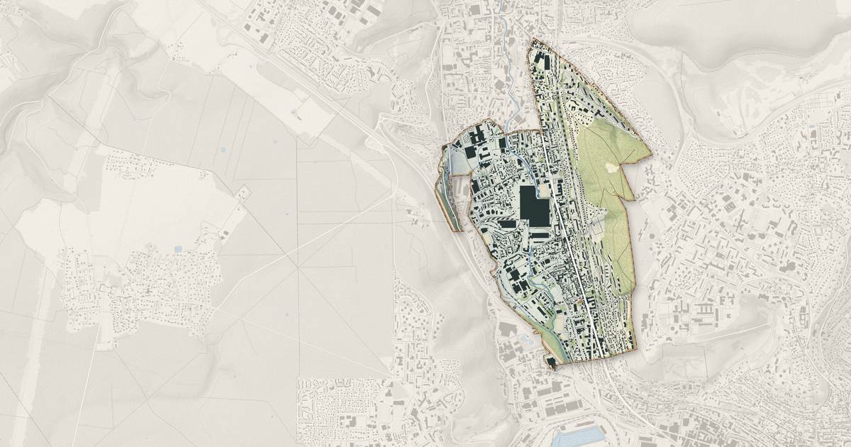 Portrait cartographique de Déville-lès-Rouen : relief, eau, forêts, bâti et voies, calculés à partir des données de l'IGN