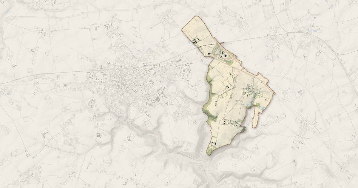 Portrait cartographique de Écalles-Alix : relief, eau, forêts, bâti et voies, calculés à partir des données de l'IGN