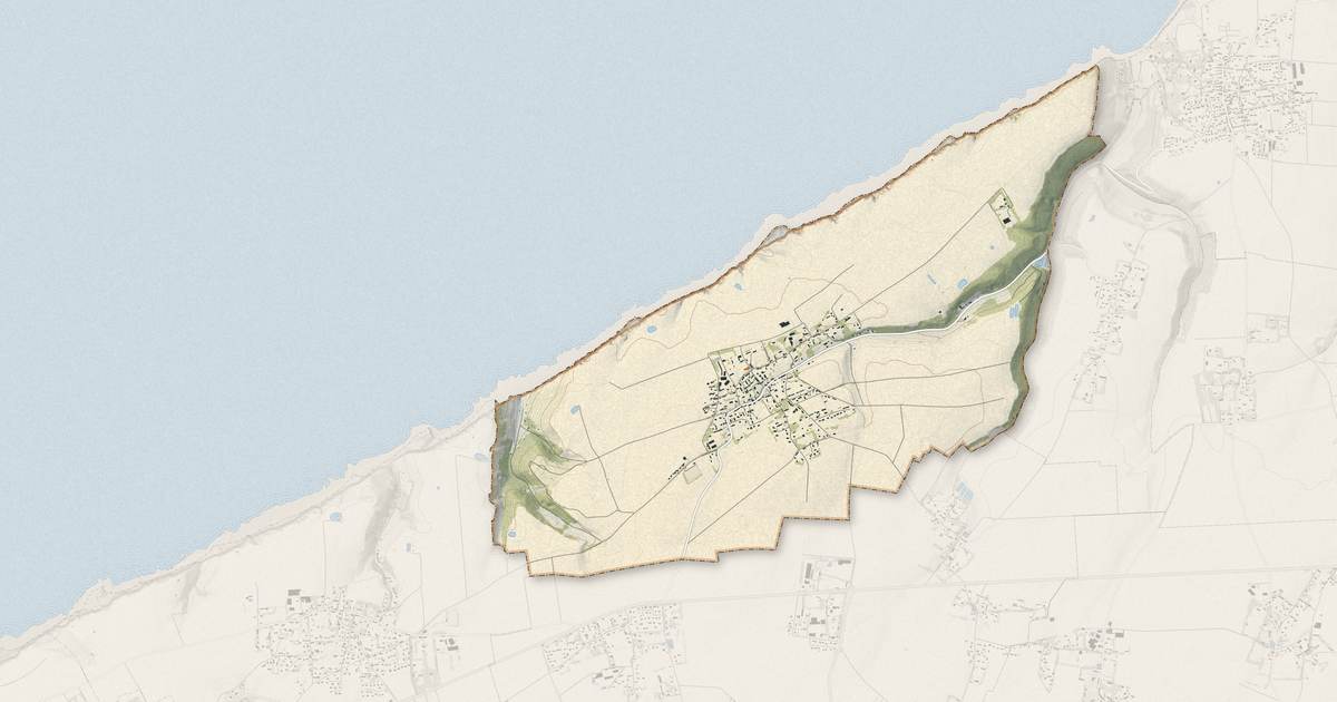 Portrait cartographique de Életot : relief, eau, forêts, bâti et voies, calculés à partir des données de l'IGN