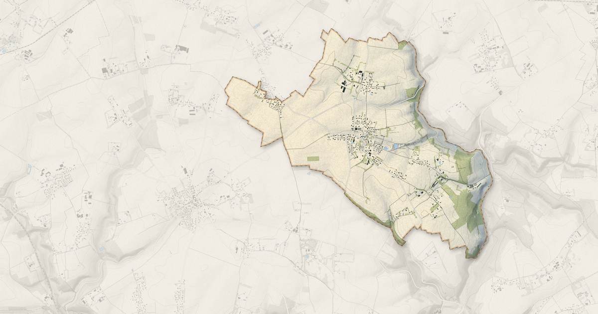 Portrait cartographique de Émanville : relief, eau, forêts, bâti et voies, calculés à partir des données de l'IGN