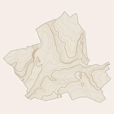 Épouville : courbes de niveau