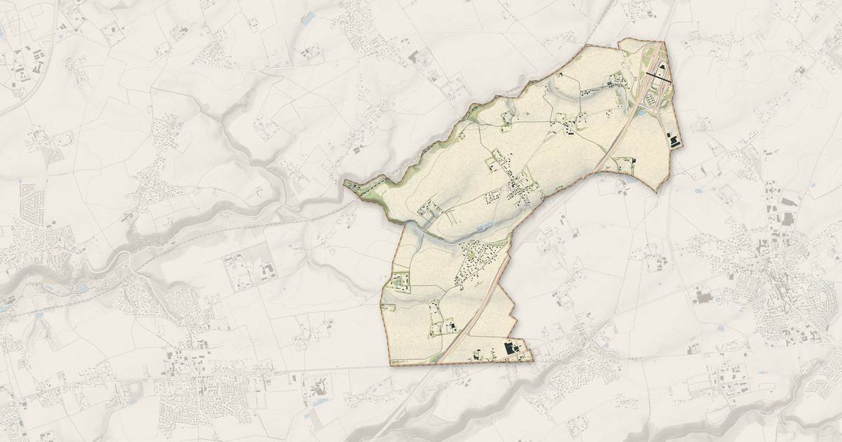 Portrait cartographique de Épretot : relief, eau, forêts, bâti et voies, calculés à partir des données de l'IGN