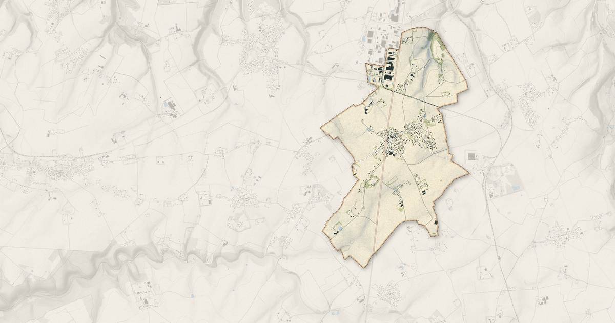 Portrait cartographique de Épreville : relief, eau, forêts, bâti et voies, calculés à partir des données de l'IGN