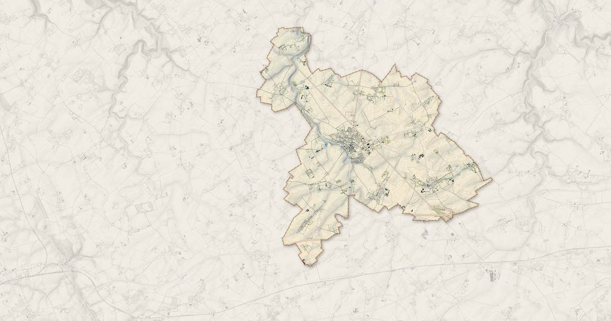 Portrait cartographique de Terres-de-Caux : relief, eau, forêts, bâti et voies, calculés à partir des données de l'IGN