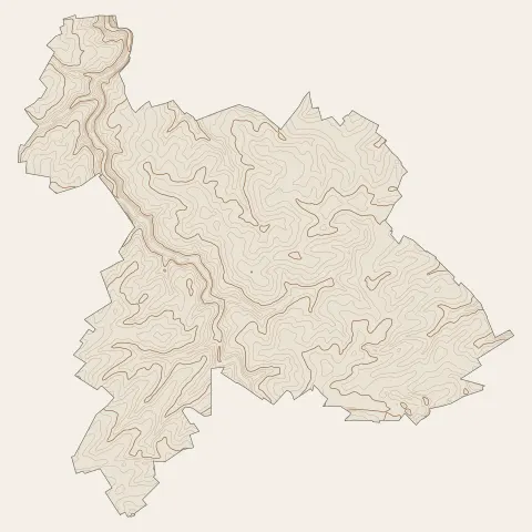 Terres-de-Caux : courbes de niveau