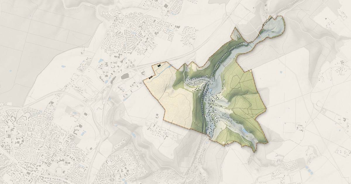 Portrait cartographique de Fontaine-sous-Préaux : relief, eau, forêts, bâti et voies, calculés à partir des données de l'IGN
