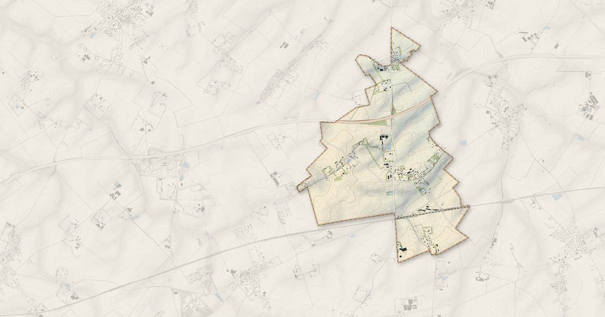 Portrait cartographique de Foucart : relief, eau, forêts, bâti et voies, calculés à partir des données de l'IGN